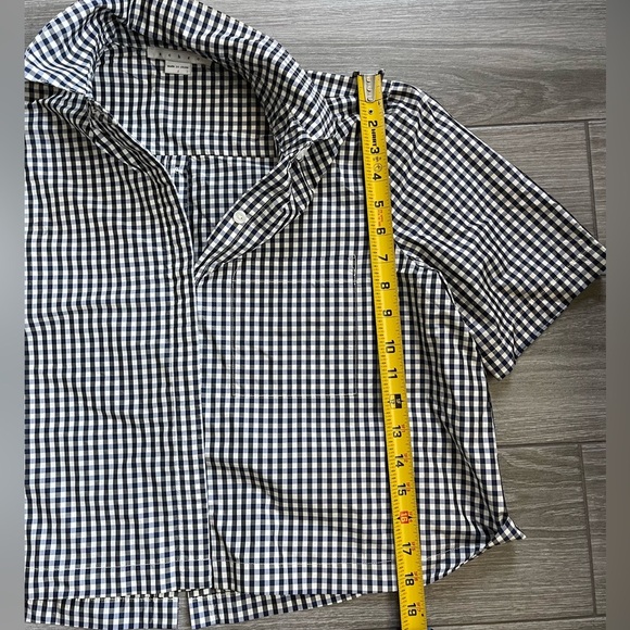 Achro Women’s Gingham Crop Top with Buttons along the back—Collard—Size Small••• - Picture 13 of 13